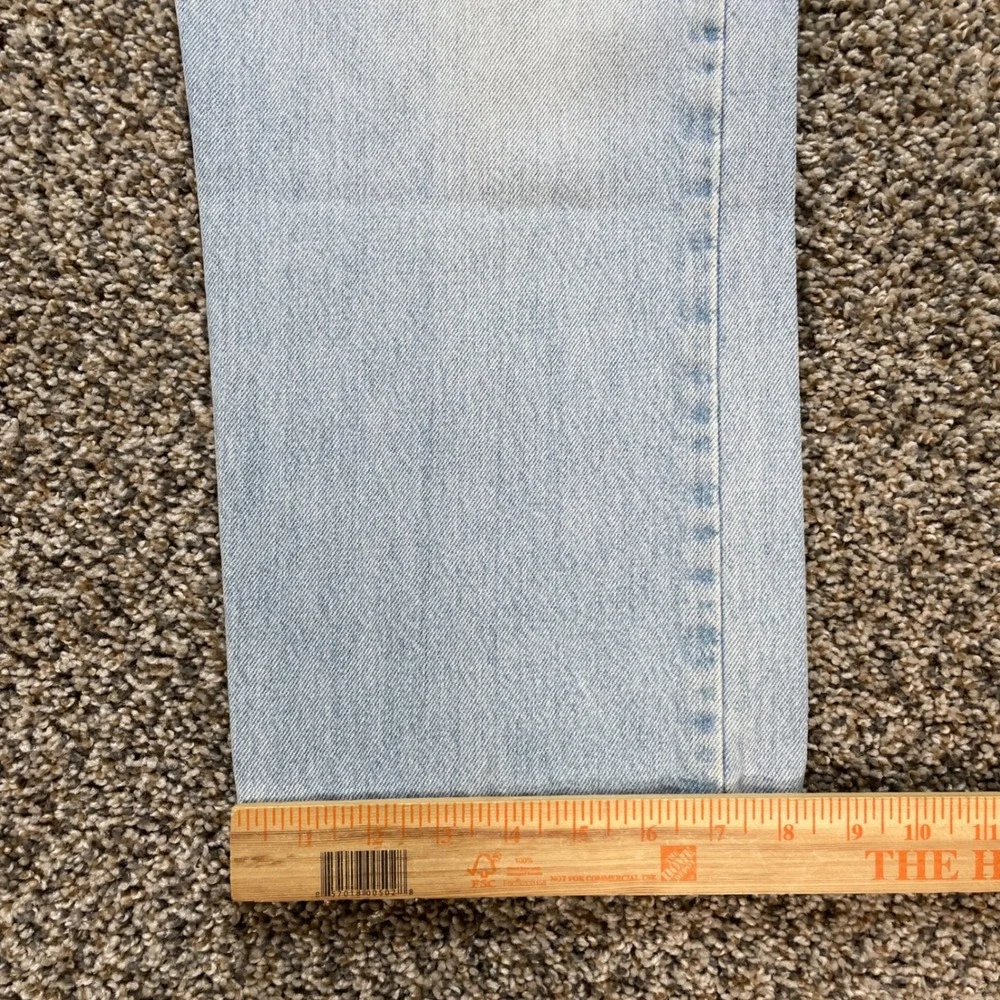 Vintage Levi's 505 Men's 34x25 Jeans USA Made 00s Straight Leg Light Wash